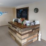 Commercial Help Desk from Reclaimed Wood